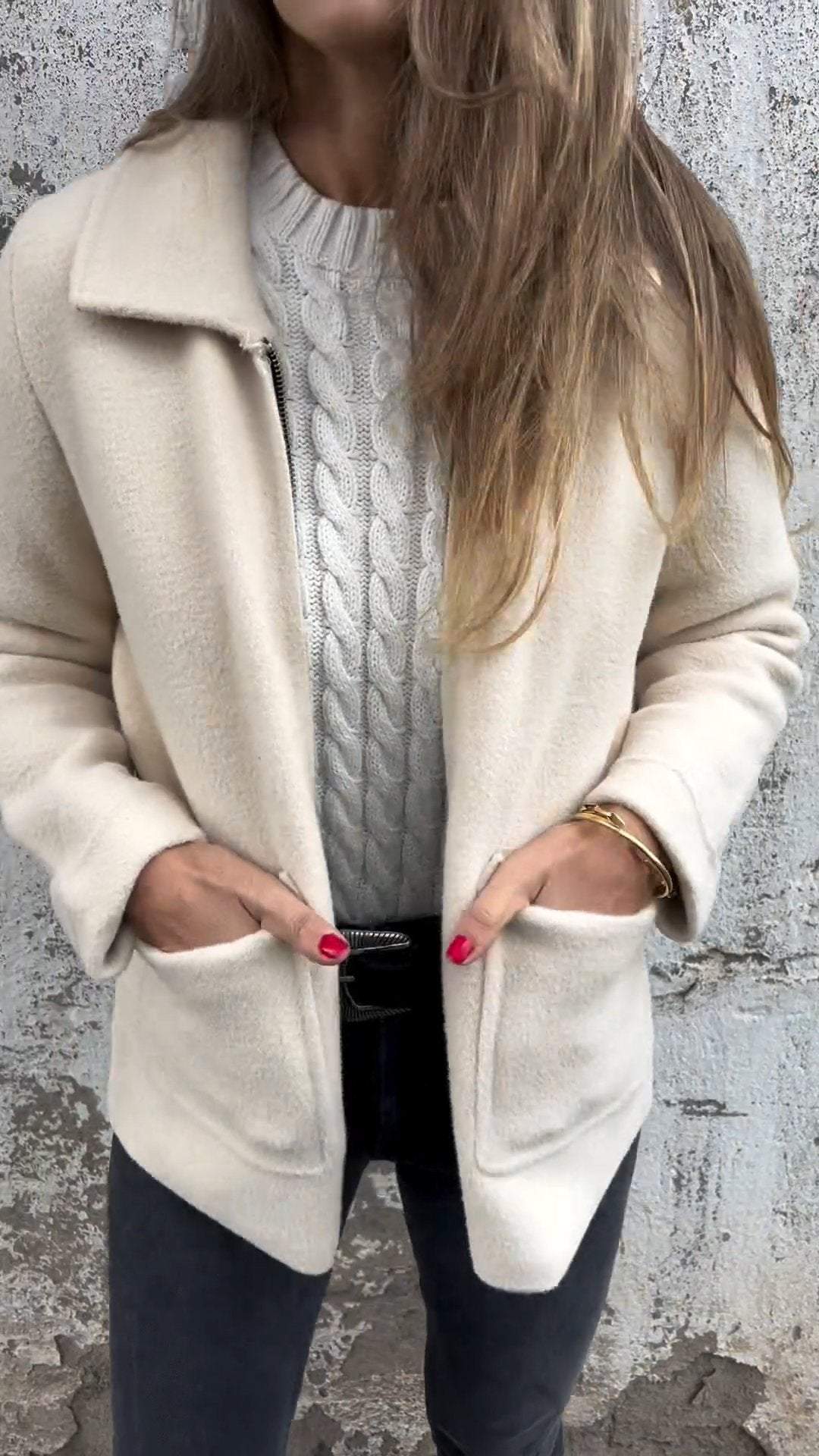 Brielle™ | Chaqueta con Cuello de Camisa