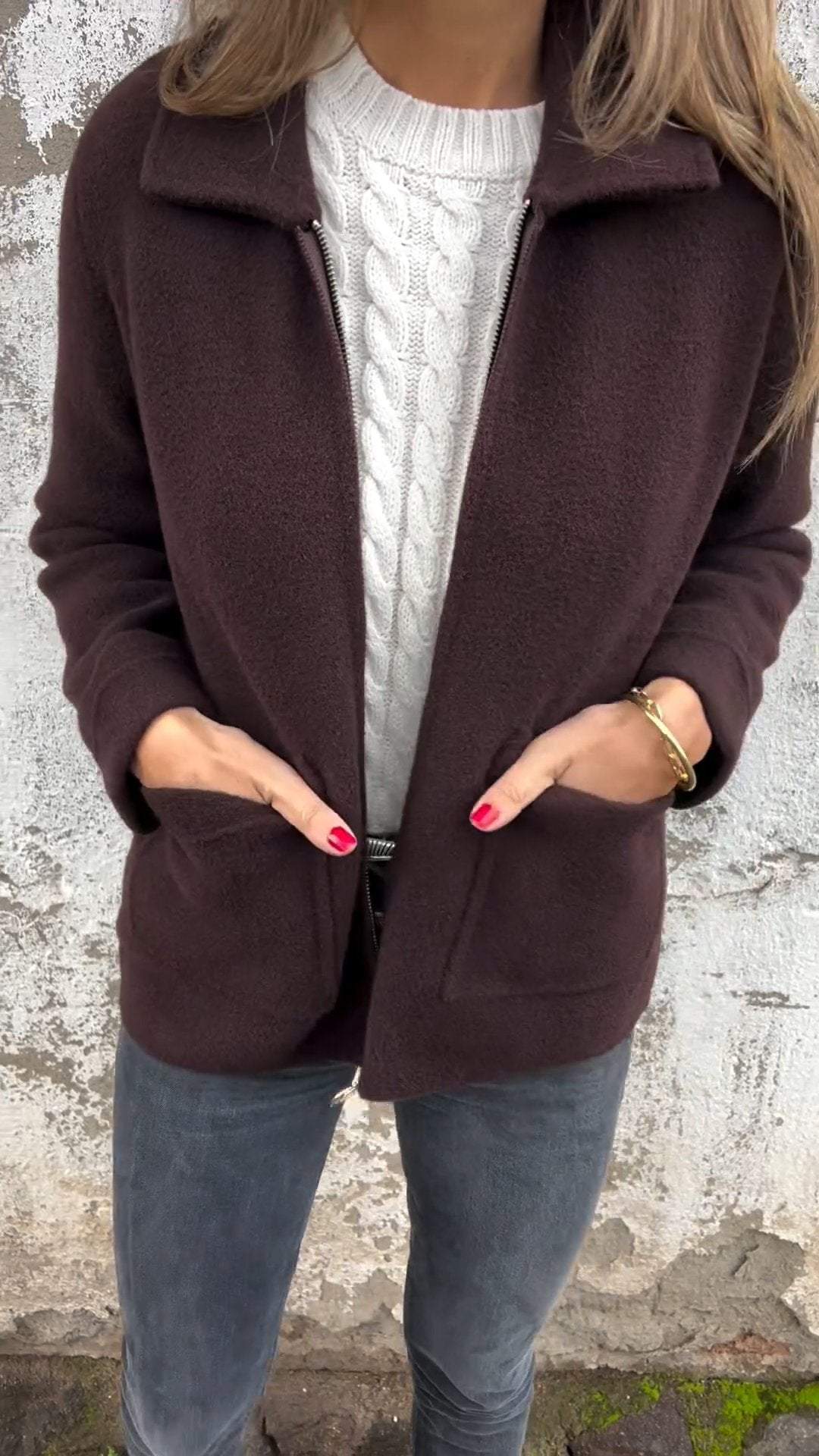 Brielle | Chaqueta con Cuello de Camisa
