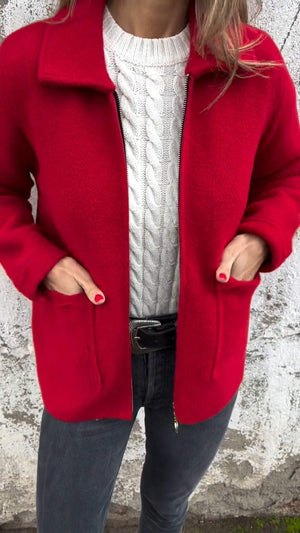 Brielle™ | Chaqueta con Cuello de Camisa