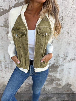Zoe™ - Casaco de Denim Elegante