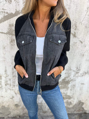 Zoe™ - Casaco de Denim Elegante