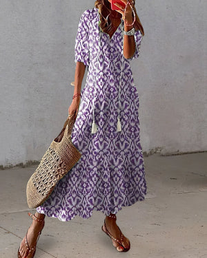 Boho Vestido con Cobertura para Abdomen - Estilo Elegante y Cómodo